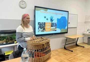 Spotkanie z wolontariuszką Fundacji „Psystań” w Gorlicach