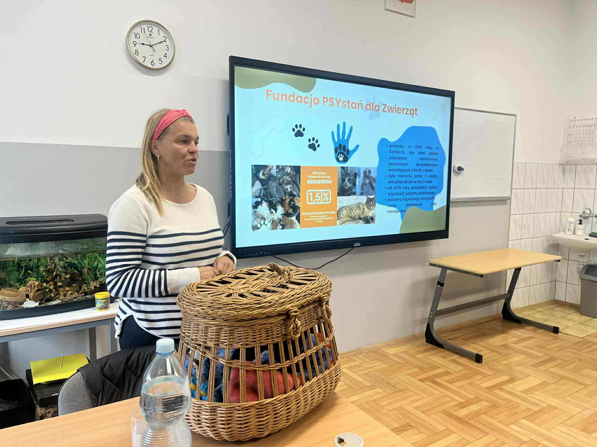 Spotkanie z wolontariuszką Fundacji „Psystań” w Gorlicach