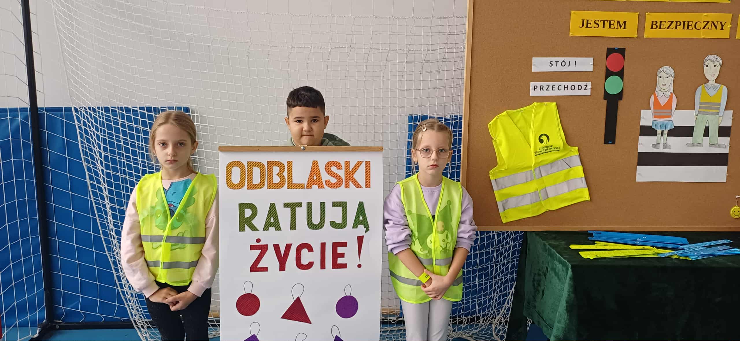 Odblaski dla wszystkich uczniów szkoły