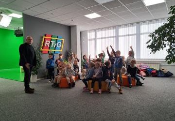 Wyjazd przedszkolaków do studia RTVG w Gorlicach