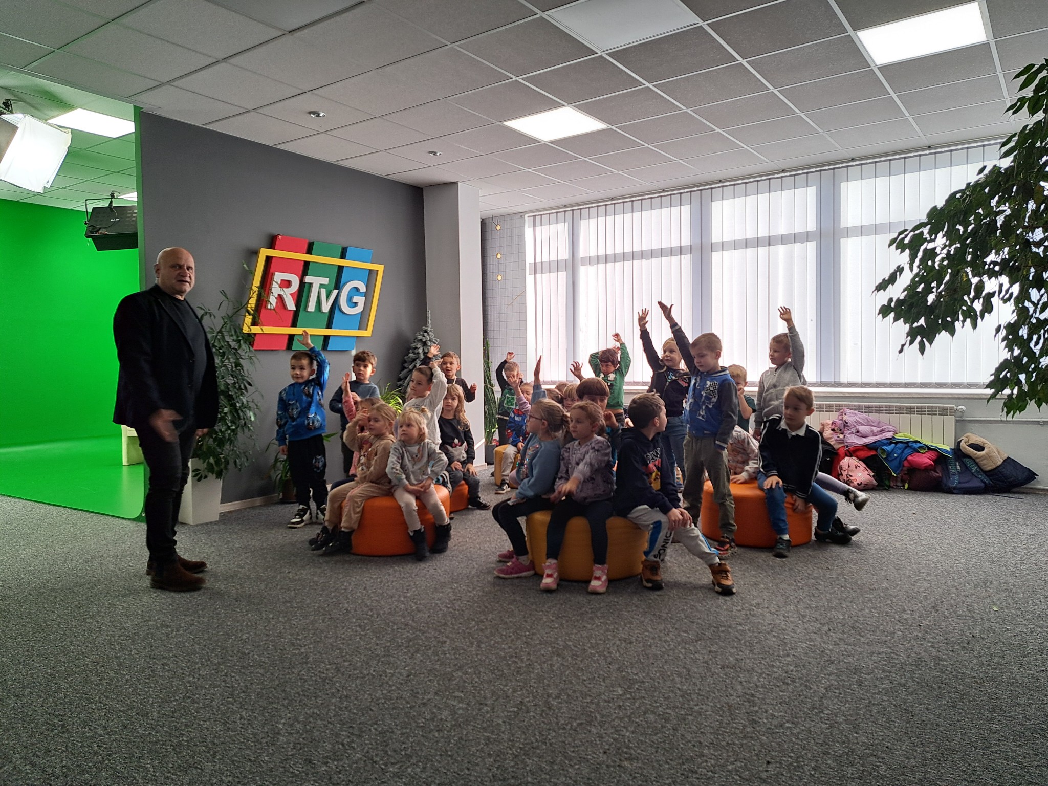 Wyjazd przedszkolaków do studia RTVG w Gorlicach