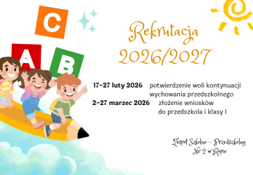 Rekrutacja na rok szkolny 2026/2027