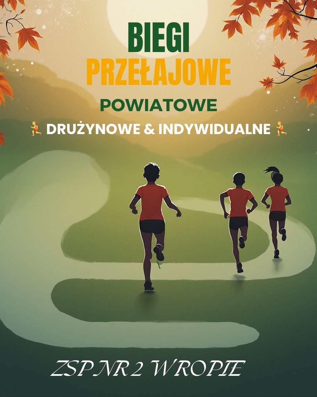 Powiatowe drużynowe i indywidualne biegi przełajowe