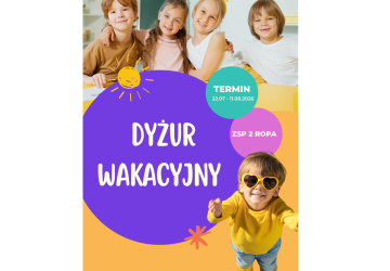 Dyżur wakacyjny w przedszkolu