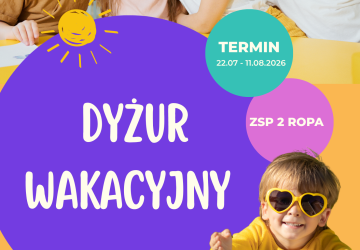 Dyżur wakacyjny w przedszkolu