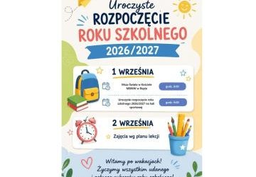 Uroczyste Rozpoczęcie Roku Szkolnego 2026/2027