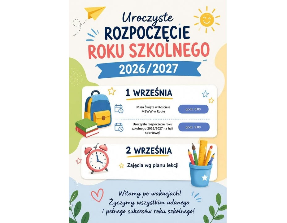 Uroczyste Rozpoczęcie Roku Szkolnego 2026/2027